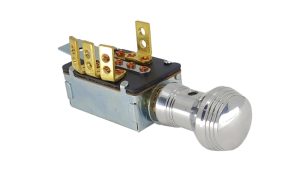 SO-CAL Speed Shop Polished Art Deco Keyless Ignition Switch