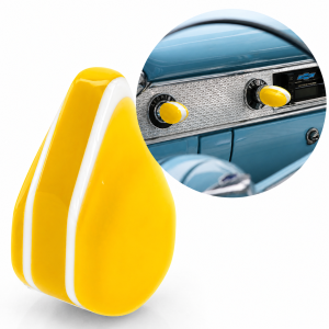 Moon Eyes Tear Dash Knob - Yellow
