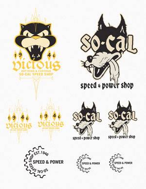 SO-CAL Speed Shop Vicious/Wolf Decal Sheet