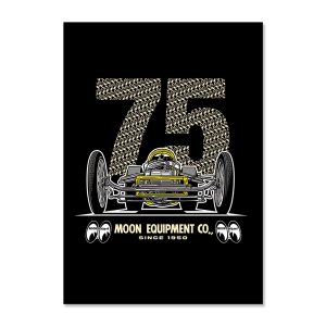 Moon Eyes  75th Year  MOON  Equipment Co., Poster