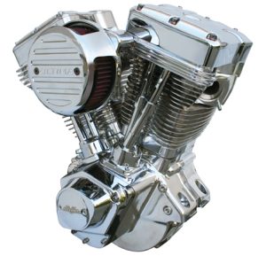 Ultima Complete EVO Engine For Harley 120 Cube El, Bruto Polished Finish, Crate Engine, Each
