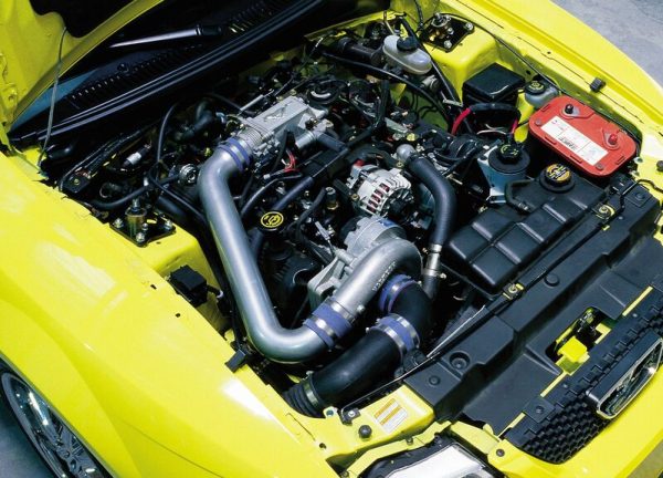 Vortech Superchargers, 2000-2004 4.6 Mustang GT System w/V-3 Si & Charge Cooler, Satin Finish