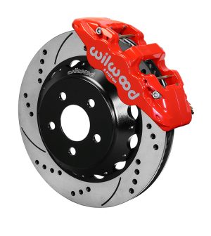 Wilwood Brake Kit, Front, AERO6 Big Brake, Radial, 15.00 Rotor, SRP, Red, For Ford, w/Lines, Kit