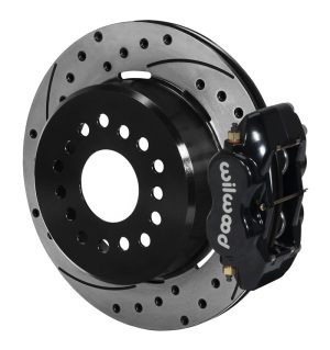 Wilwood Brake Kit, Rear, FDLI Parking, Lug, 12.19 Rotor, GT Slotted & Drilled, Black, Kit