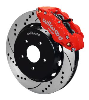 Wilwood Brake Kit, Front, FNSL6R Big Brake (Hat), Radial, 14.00 Rotor, SRP, Red, For Pontiac, w/Lines, Kit
