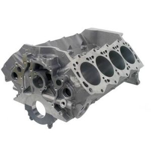 World Engine Bare Block, Cast Iron, Man O'War SB Ford Windsor Iron Block - 9.200" Deck, 3.995" Bore, Cleveland 2.749" Mains, Billet Caps