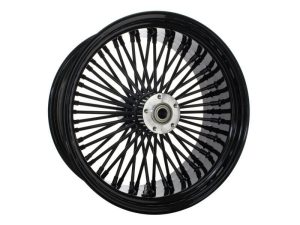 Attitude Inc Wheel, Rear, MaxSpoke, Black/Black , For Harley-Davidson , 16x3.5 in. 3/4'' Axle, Each