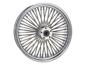Attitude Inc Wheel, Rear, MaxSpoke, Chrome/Chrome, For Harley-Davidson , 16 x 3.5 in. , 25mm Axle, Each