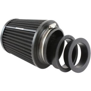 Aeroflow Universal 4", 3.5" & 3" Clamp-On Steel Top Inverted Tapered Pod Filter with Black End