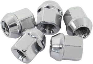 Acorn Short Open Chrome Wheel Nuts - 1/2-20"