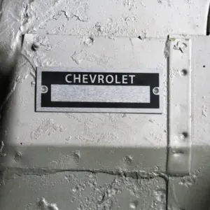 Chevrolet ID VIN Plate